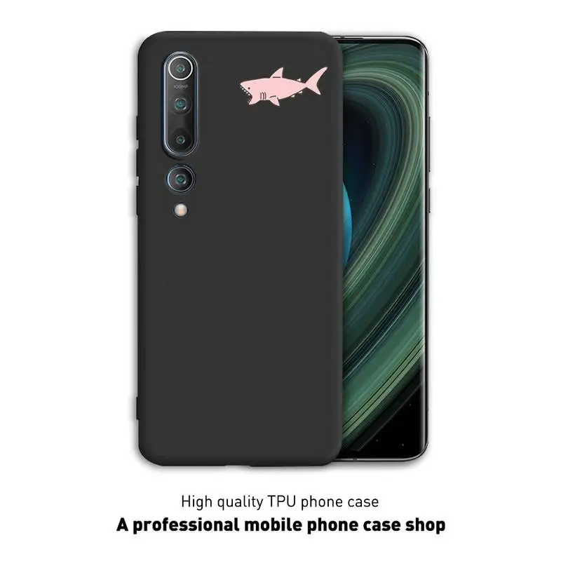 

Cartoon Mini Sea Animals Phone Case Black Cover For Xiaomi 6X 8 8Lite 9T 10 10Lite Note 8 8T 9Pro 9Promax Cases