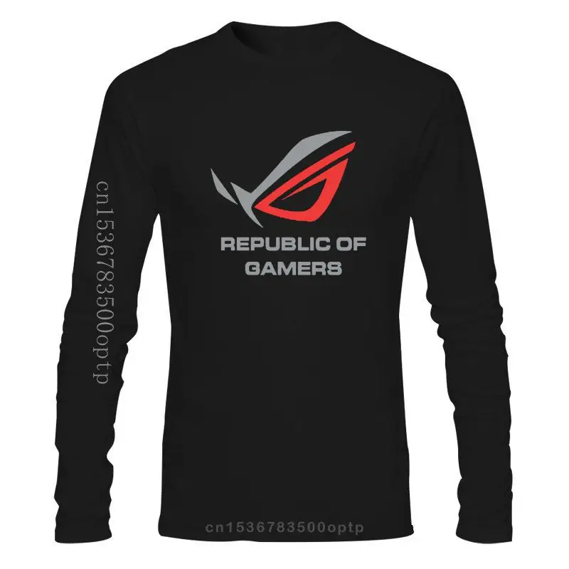 

Логотип Республики геймеров ROG, черная футболка, размер S-2XL