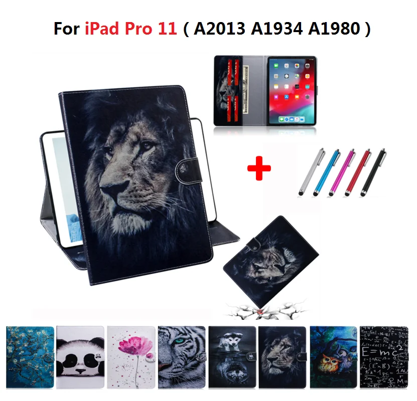 Чехол для Apple iPad Pro 11 с изображением Льва тигра панды собаки волка чехол 2018 совы
