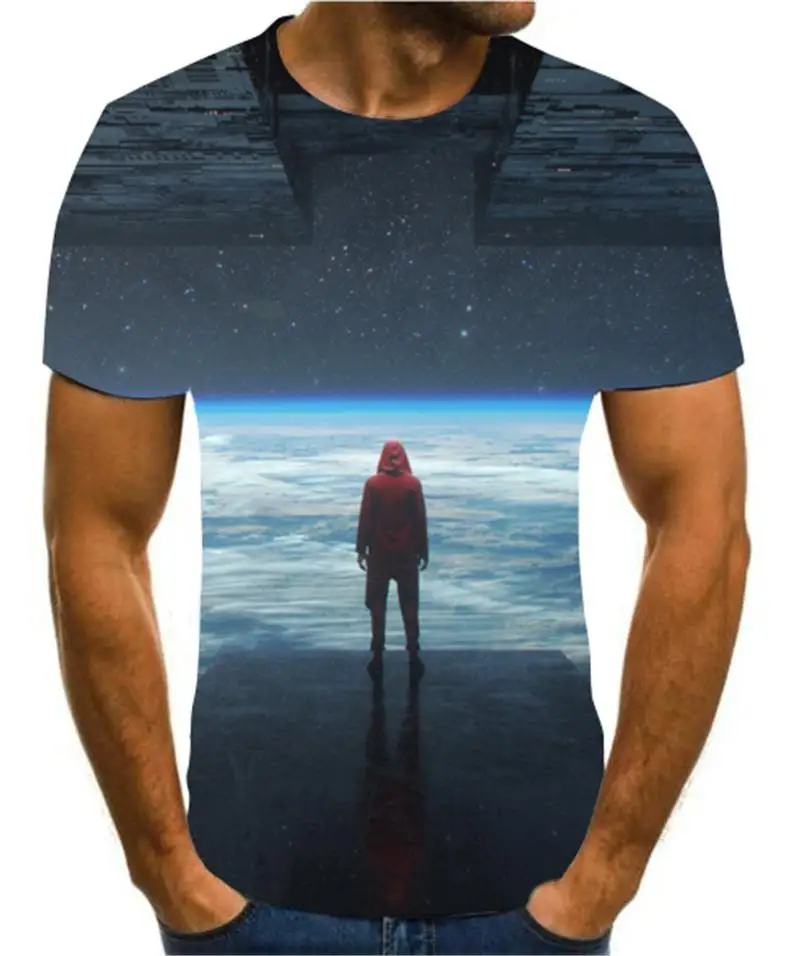 Новая цветная/аниме футболка с 3D принтом для мужчин и женщин креативный дизайн