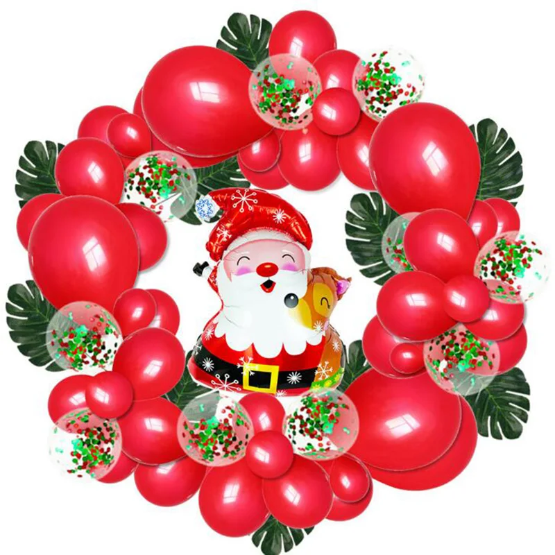 74 шт./компл. Рождественские шары из латекса в виде рождественского венка