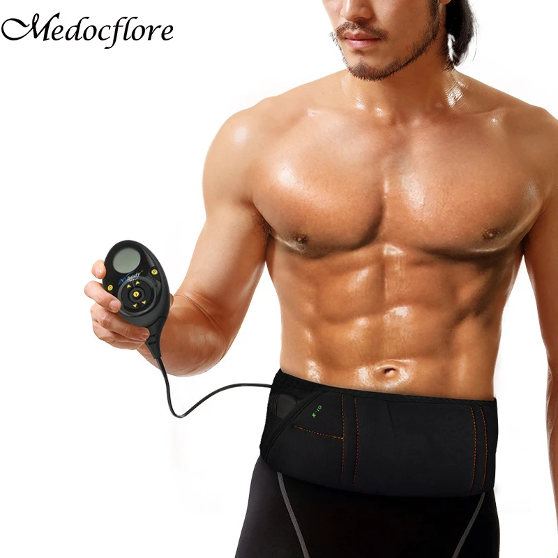 Abdominal EMS Eletric Muscle Stimulator Massager Slimming Belly Belt Fitness Lose weight Abs Trainer Machine for Bodybuilding