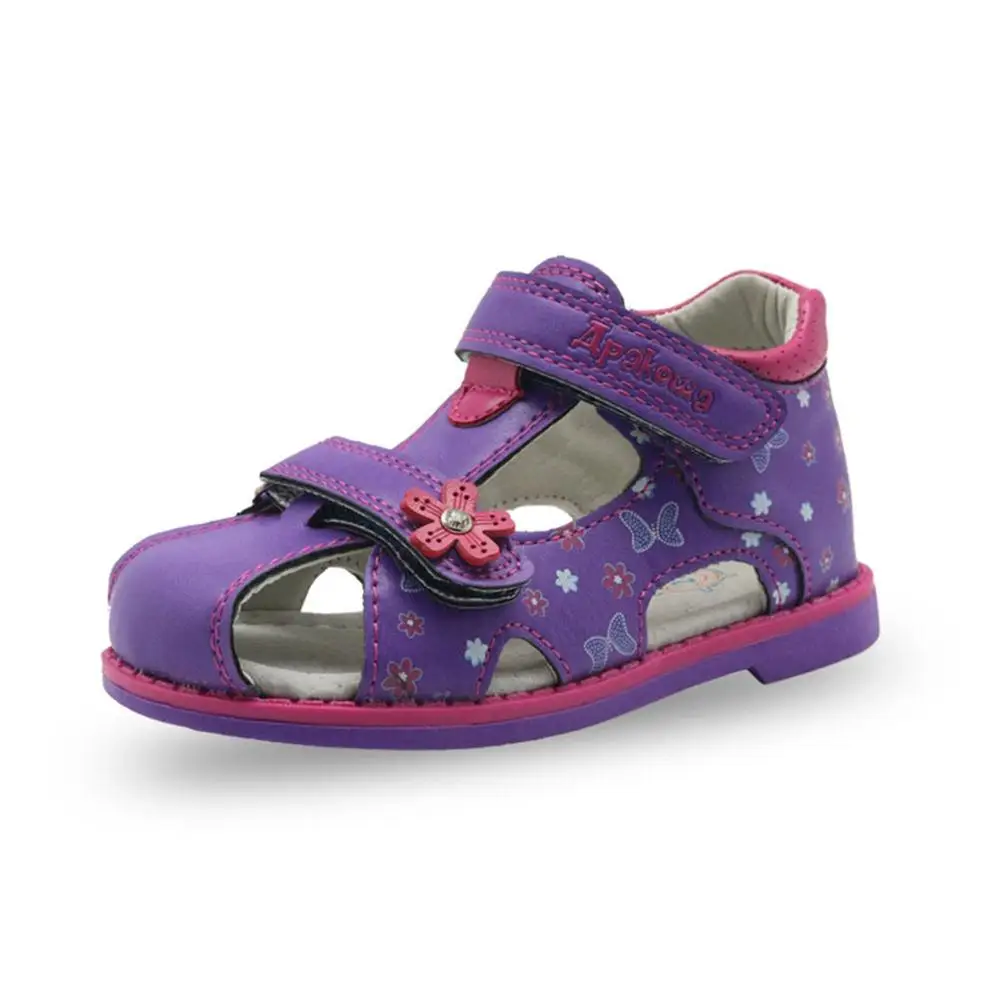 Обувь из искусственной кожи для девочек детские летние сандалии маленьких обувь