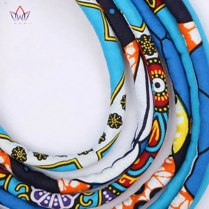 BRW 2020 тканевые многослойные ожерелья Анкары украшения ручной работы ожерелье с