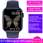 Новинка! Оригинальные Смарт-часы DT100 IWO для мужчин и женщин, Bluetooth звонки, 1,75 дюйма, 3D сенсорный экран, IP68 Водонепроницаемые Смарт-часы