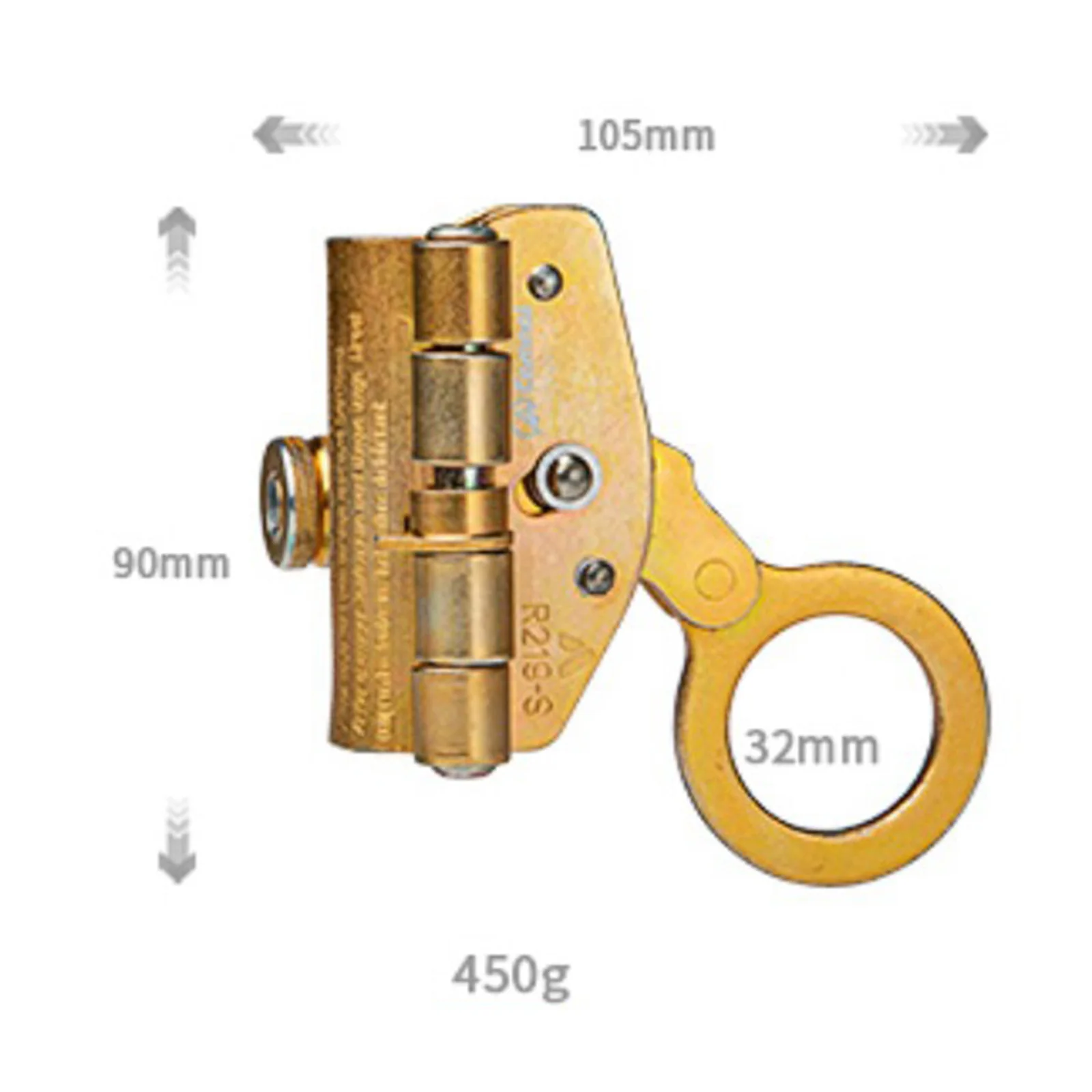 

6KN Climbing Descender Self-Locking Stop Climbing Rope Grab Stopper Safety Gear for Outdoor Climbing Mountaineering