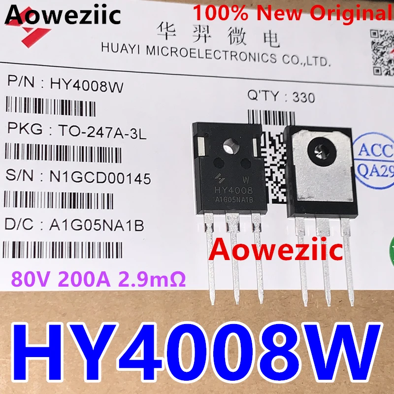 Aoweziic 10 шт./лот HY4008W HY4008 TO-247 2021 + 100 новый импортный оригинальный полевой транзистор