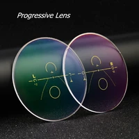 1 56 1 61 1 67 index progressive aspherical multi focal lenses hmc plating green film myopia high molecular lenses for 2pcs