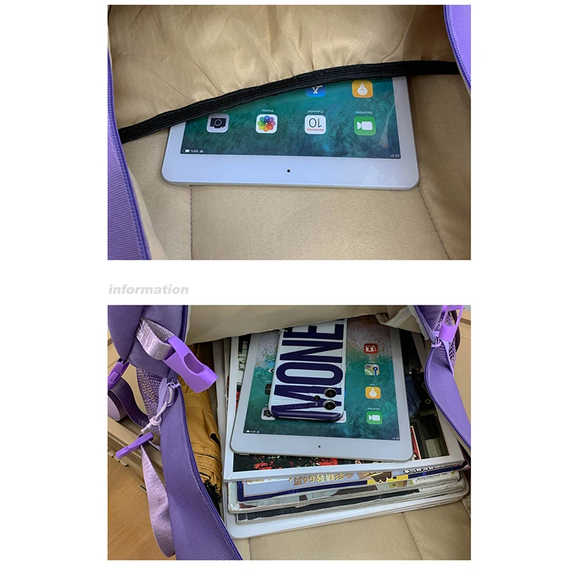 New Trend Tooling Backpack Female College Students Schoolbag Large Capacity Leisure Outdoor Travel Backpack 2021