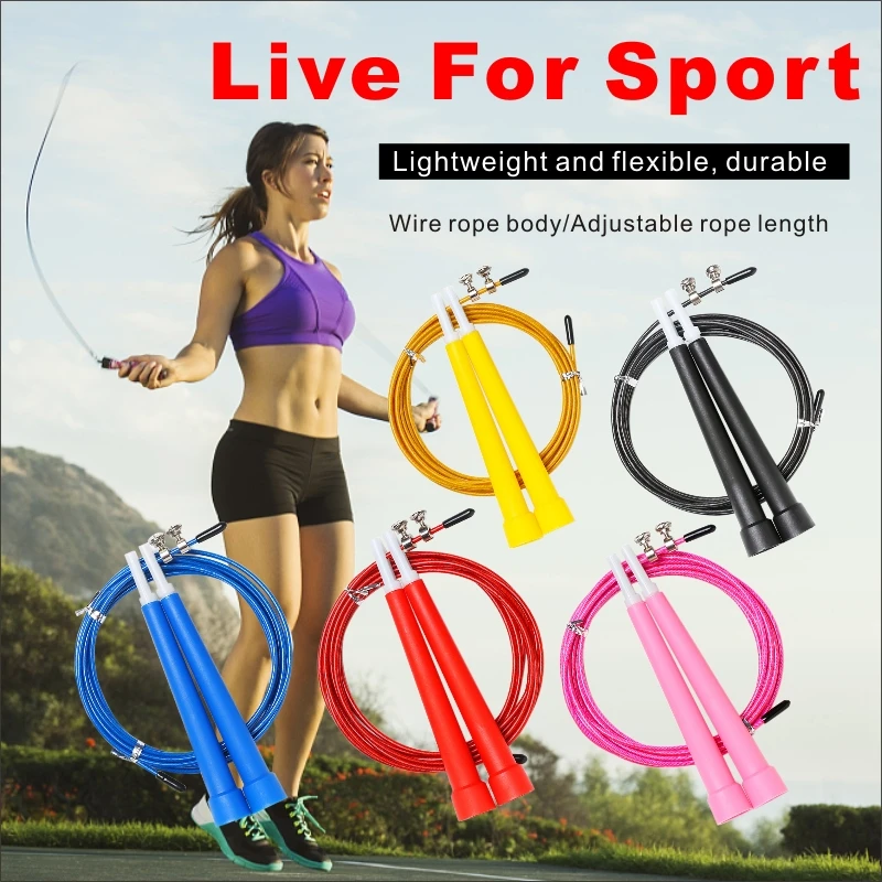 

3M Jump Skipping Ropes Cable Steel Adjustable Speed Handle Jumping Rope Training Boxing Exercises Comba Crossfit Saltar Fitness
