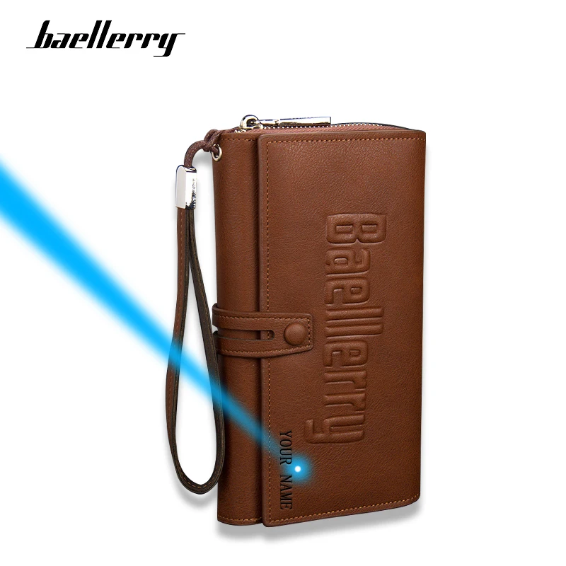 Baellerry мужские длинные кошельки и мужской кожаный деловой Длинный кошелек клатч