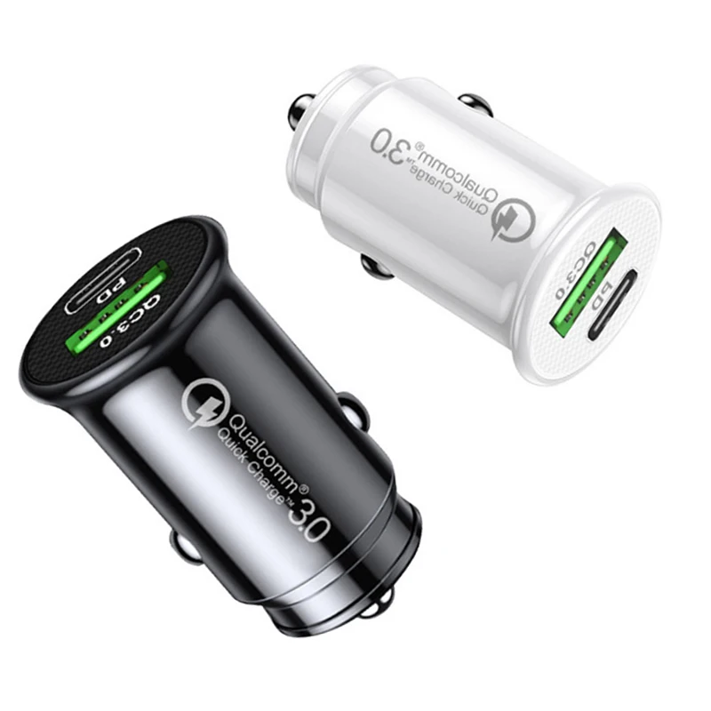 Компактное автомобильное умное зарядное устройство с двумя USB-портами 48 Вт |