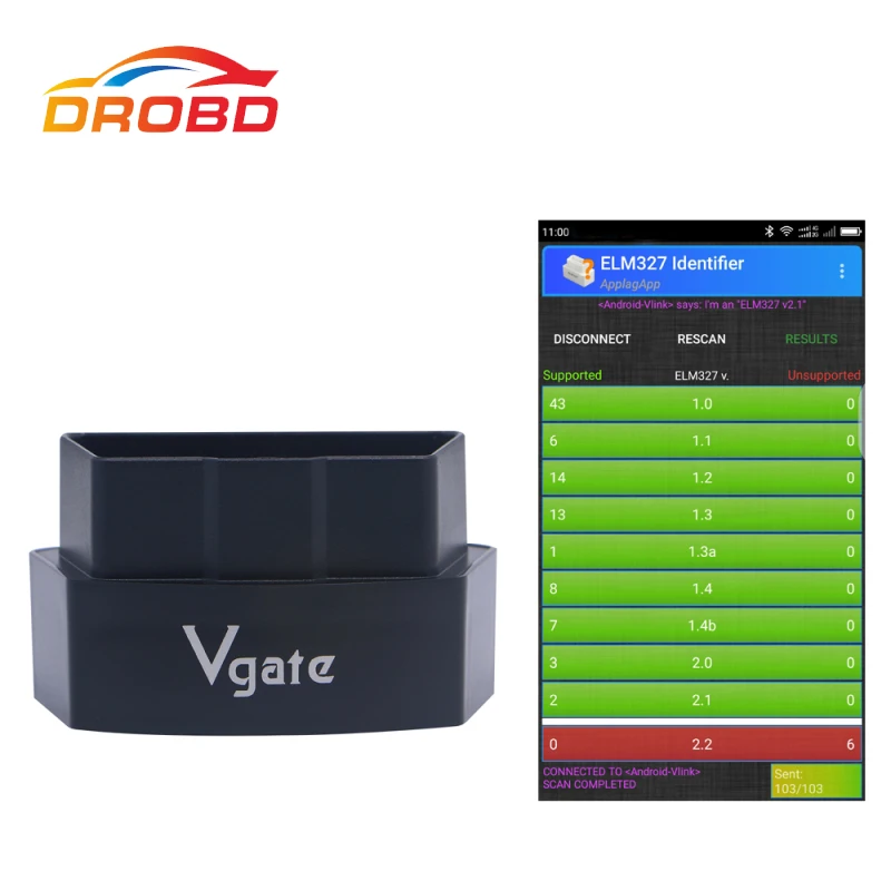 

New Arrival Vgate iCar3 Bluetooth 3.0 OBDII OBD2 ELM327 iCar 3 Bluetooth Diagnostic Interface For Android /PC Support Update