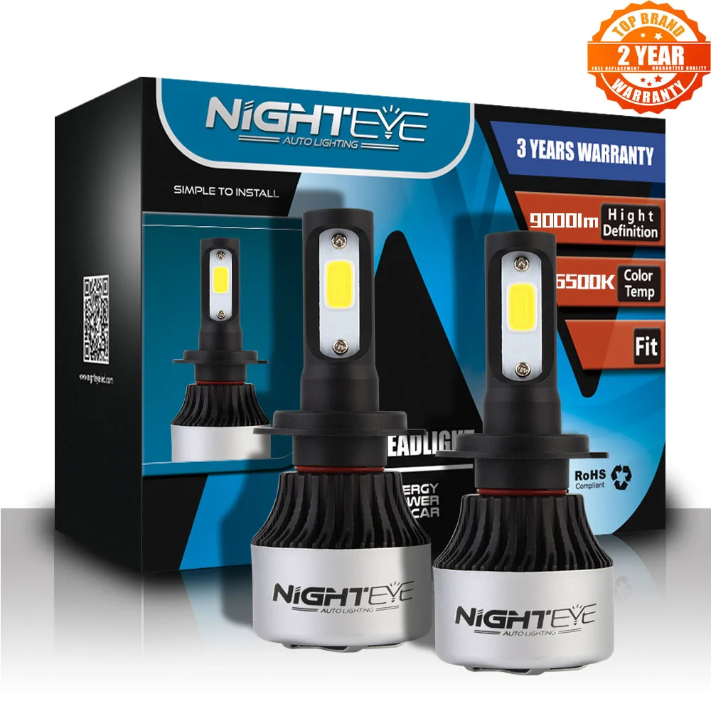 Светодиодная лампа NIGHTEYE Super H7 h1 h11 hb3 hb4 H4 Автомобильные светодиодные лампы