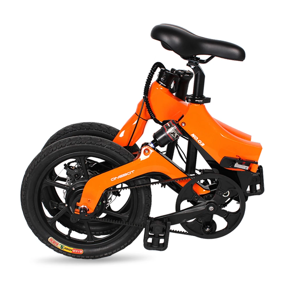 

16 Inch Folding Electric Bicycle Power Assist Moped Electric Bike E-Bike 250W Motor and Dual Disc Brakes