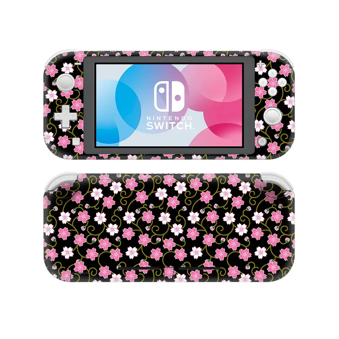 Виниловая наклейка в стиле ретро с цветами для Nintendo Switch Lite NSL защитная пленка