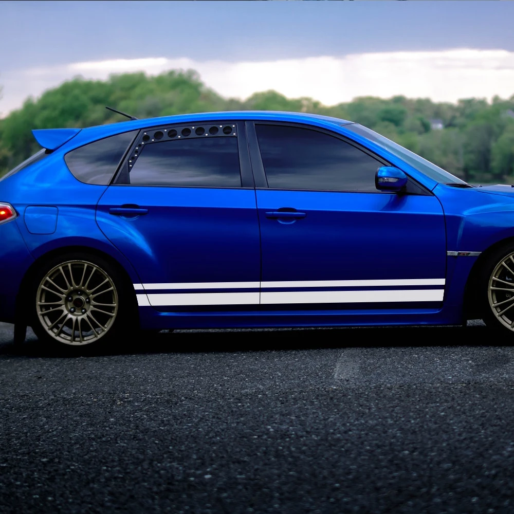 

2 шт., наклейки на автомобильные двери, гоночные наклейки «сделай сам» для Subaru Forester Impreza XV Crosstrek Legacy BRZ Outback WRX, автомобильные наклейки