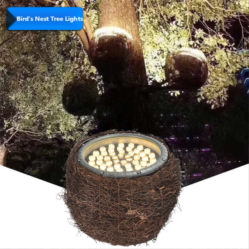 Уличная лампа для птичьего домика цветной водонепроницаемый садовый светильник