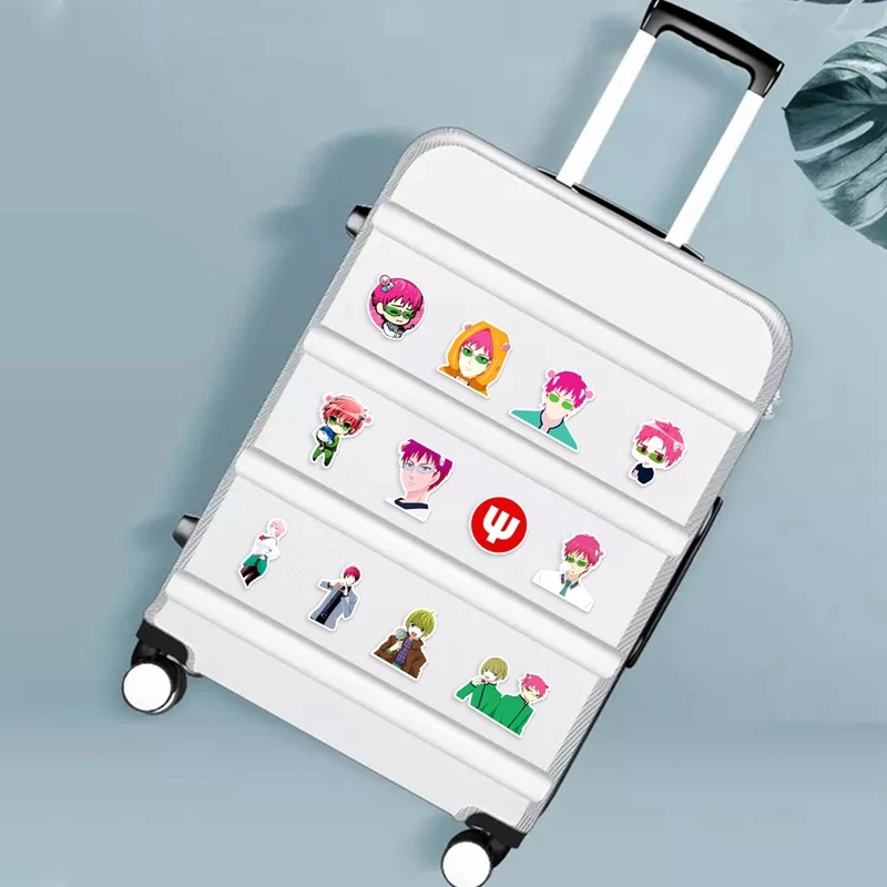 

50Pcs The Disastrous Life Of Saiki Kusuo Stickers Saiki Kusuo Anime For Luggage Skateboard Fridge Guitar Laptop DIY Stationery