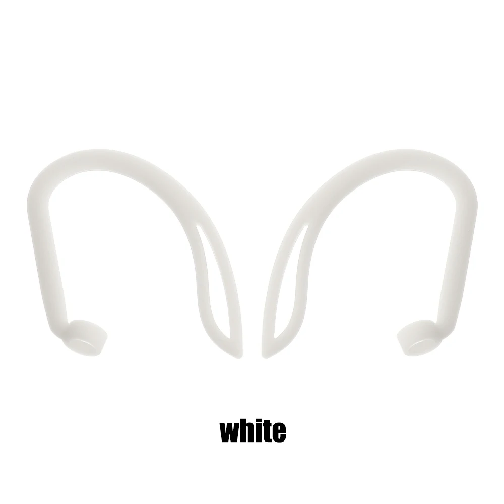white Защитные Крючки Держатель безопасности подходят крючки для Airpods Apple беспроводные наушники аксессуары силиконовые спортивные анти-потеря ушной крючок - Цвет: white