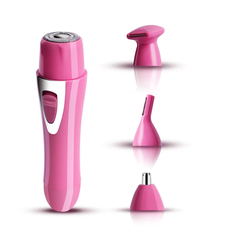 

AmazeFan 4in1Epilator Eyebrow Nose Trimmer Hair Removal Shaver Clipper Clean Portable Multifunction Rechargeable Unisex Face