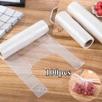 disposable food plastic bags point breaking vest style food preservation bags kitchen refrigerator storage food cover for fruit