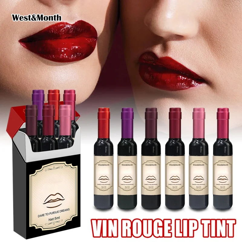 

Набор губной помады 6 шт. Увлажняющая губная помада гладкая стойкая Глянцевая губная помада водостойкая антипригарная чашка Косметика Увлажняющая губная помада