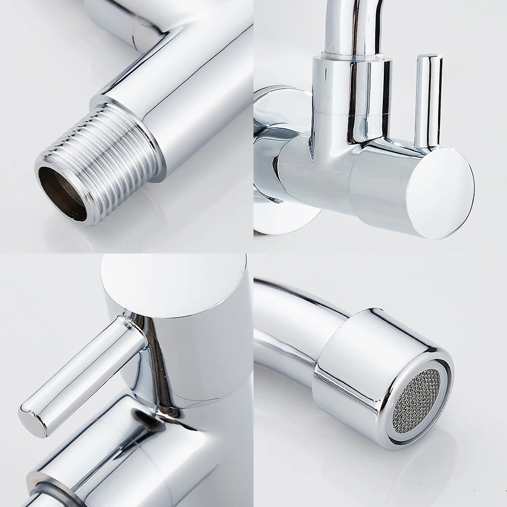 Настенный кухонный смеситель вращающийся кран для раковины одна система подачи