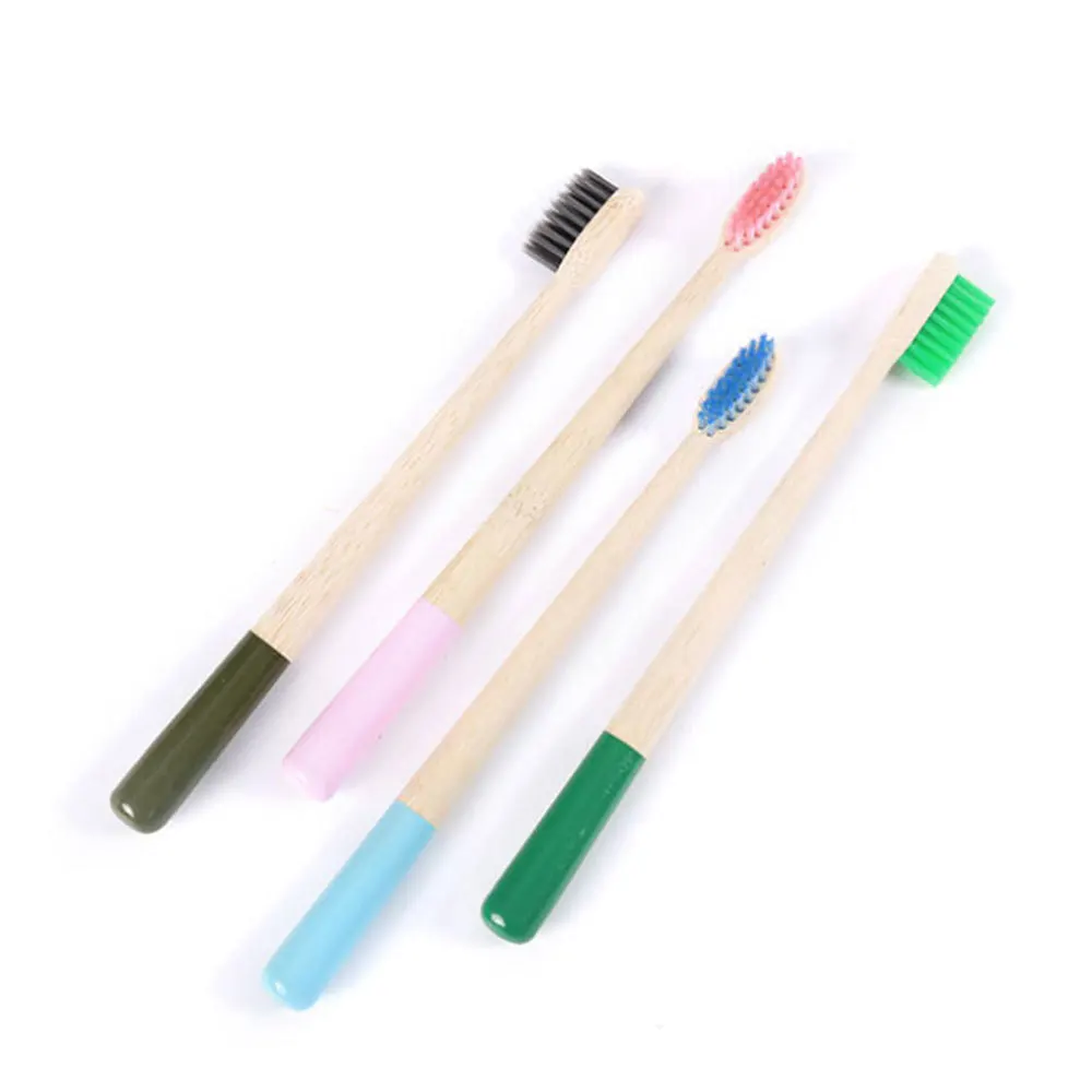 

New 5-Pack Bristles Toothbrush Eco Friendly Bamboo Toothbrush Oral Care Tooth Brush Ecologico Biodegradable Toothbrush