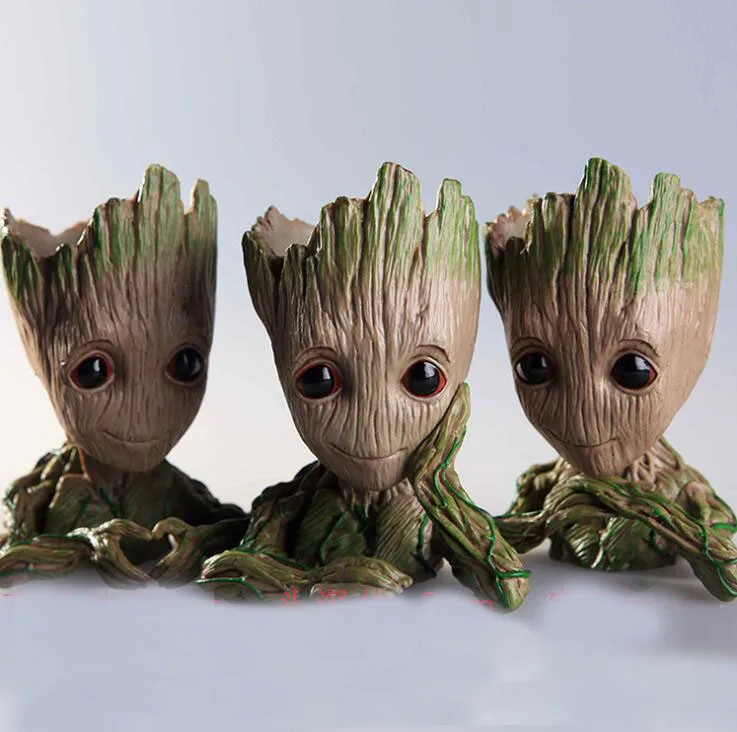 

3 знака Groot Tree Flowerpot Фигурки Модель игрушки