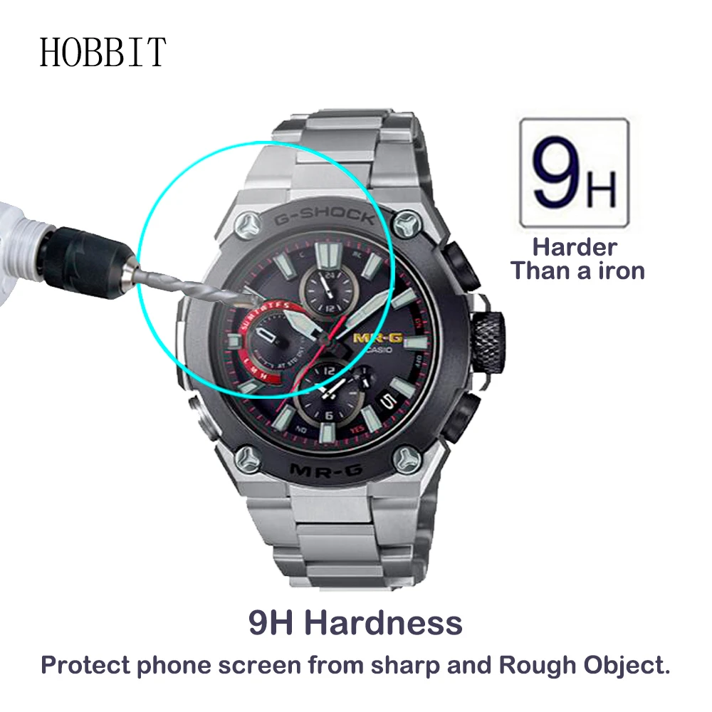 2 шт. 0 3 мм 2.5D закаленное стекло Защита экрана для Casio MRG-B1000D-1ADR SamrtWatch защитная