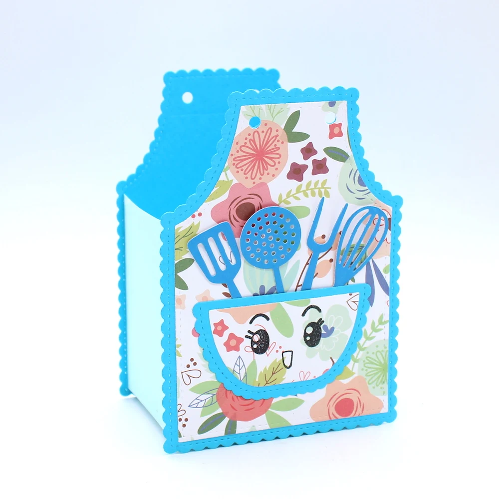 Большой Фартук KSCRAFT Подарочная коробка металлические штампы трафареты для