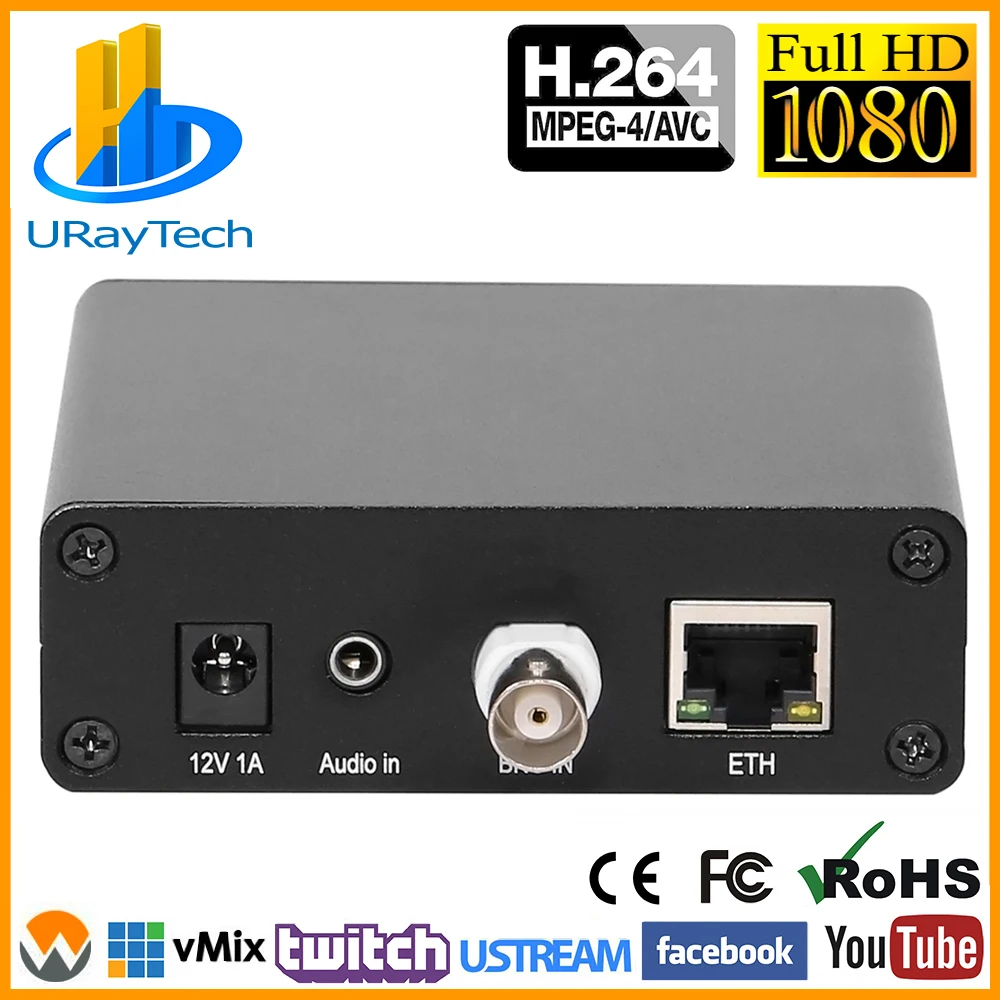 

MPEG4 H.264 SD Analog Video Audio Encoder CVBS AV RCA To IP Streaming Encoder IPTV Encoder H264 With RTMP HLS ONVIF HTTP RTSP