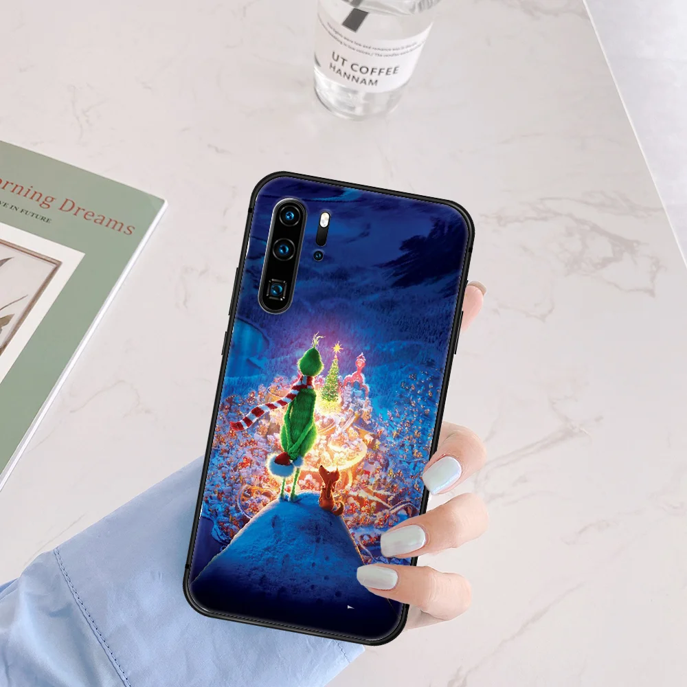 

Grinchs How The Stole Christmas Phone Case For Huawei P Mate 10 20 30 40 Pro Lite Smart 2019 2021 black Waterproof Fashion Funda