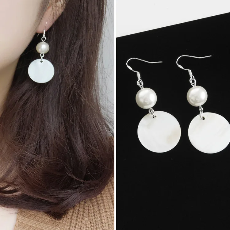 2019 новейший дизайн фирменный чехол серьги в форме диска простые для женщин. |