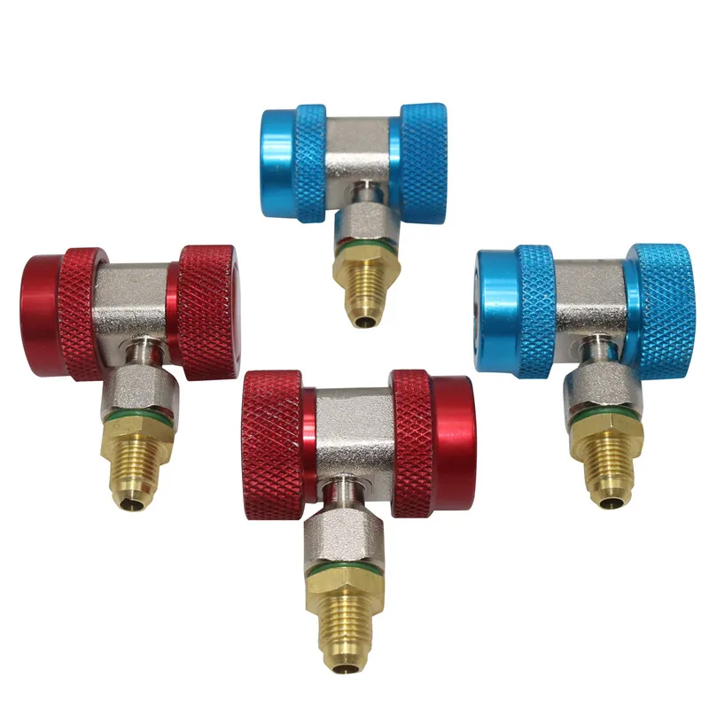

1 Pcs R134A A/C Air Condition Adjustable Quick Coupler High Low Adapter Connector Adjustable Rotary Switch For Low And High