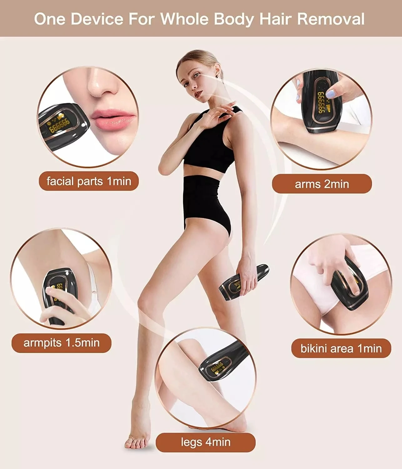 

999999 Flashes IPL Laser Hair Removal Device Personal Care Painless Epilator For Women Private Parts Facial Hair Removal Machine