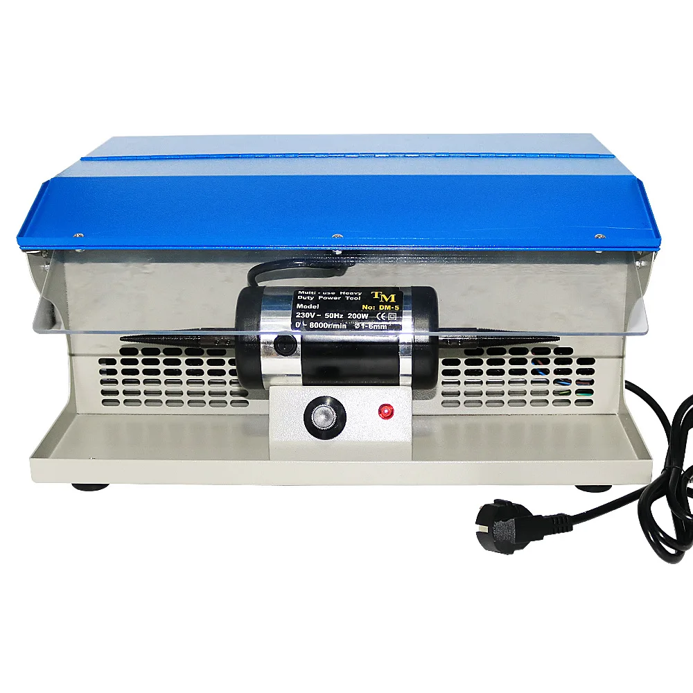 

110V/220V Polishing Machine With Dust Collector Mini Polishing Grinding Motor Bench Grinder Polisher Jewelry Polisher Machine