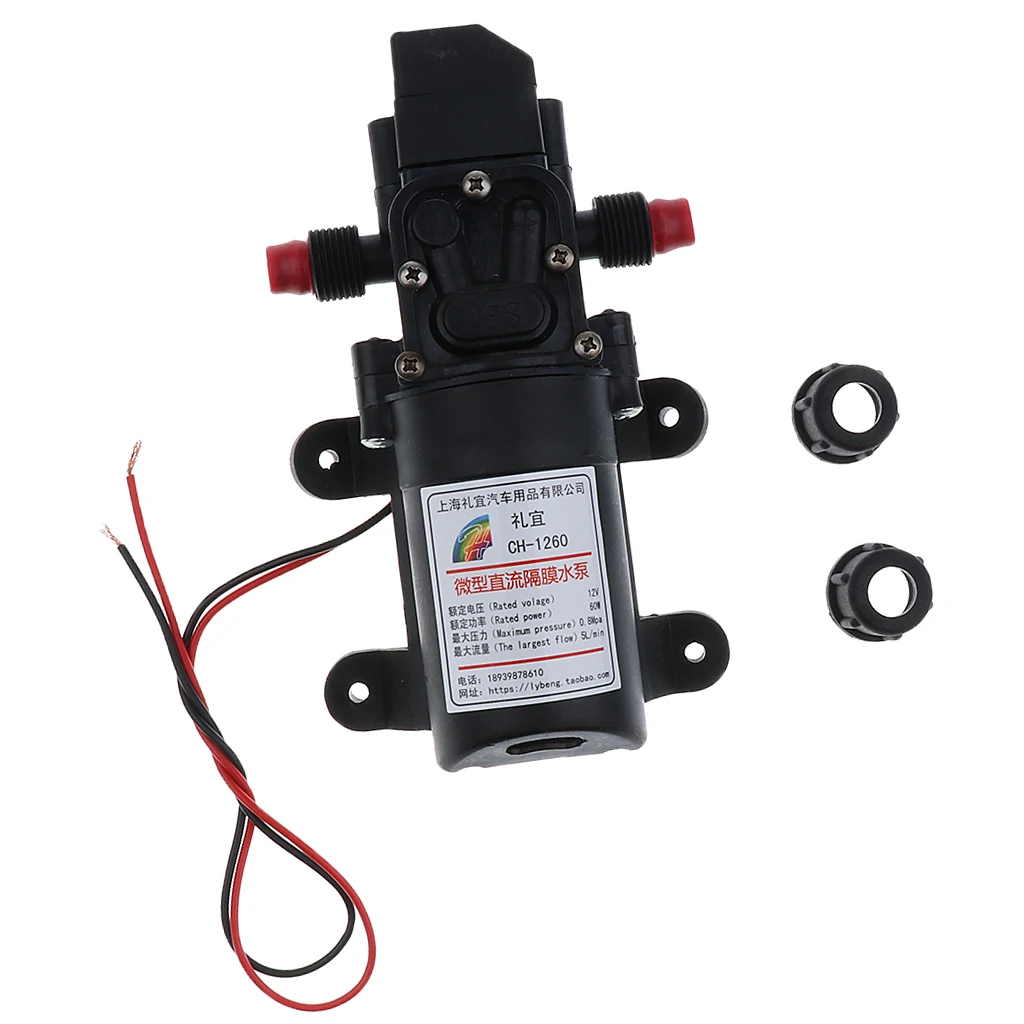Diaphragm Pump 12V 5L/Min High Pressure Self Priming Water 100psi for RV Camper/ Marine/ Boat/ Lawn | Автомобили и мотоциклы