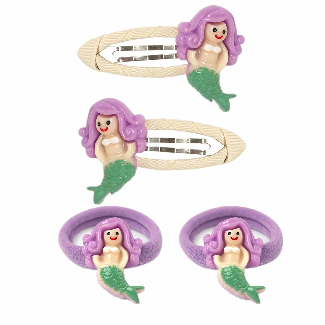 6 XIMA 4pcs/lot Mini Cartoon Flamingo Owl Hairpins Kids Unicorn Hair Ties for Princess Girls Unicorn Hair Band Hair Accessories - Цвет: 6