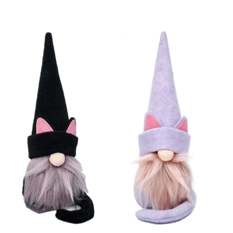 

Halloween Faceless Gnome Doll Halloween Decoration for Home Ornaments Doll Cat Carnival Party Atmosphere Props Party Supplies