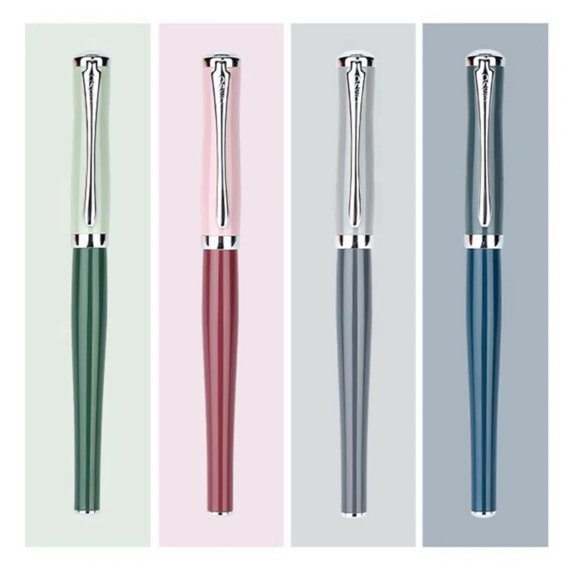 Ручка перьевая для письма металлическая с чернилами школы и офиса | Канцтовары