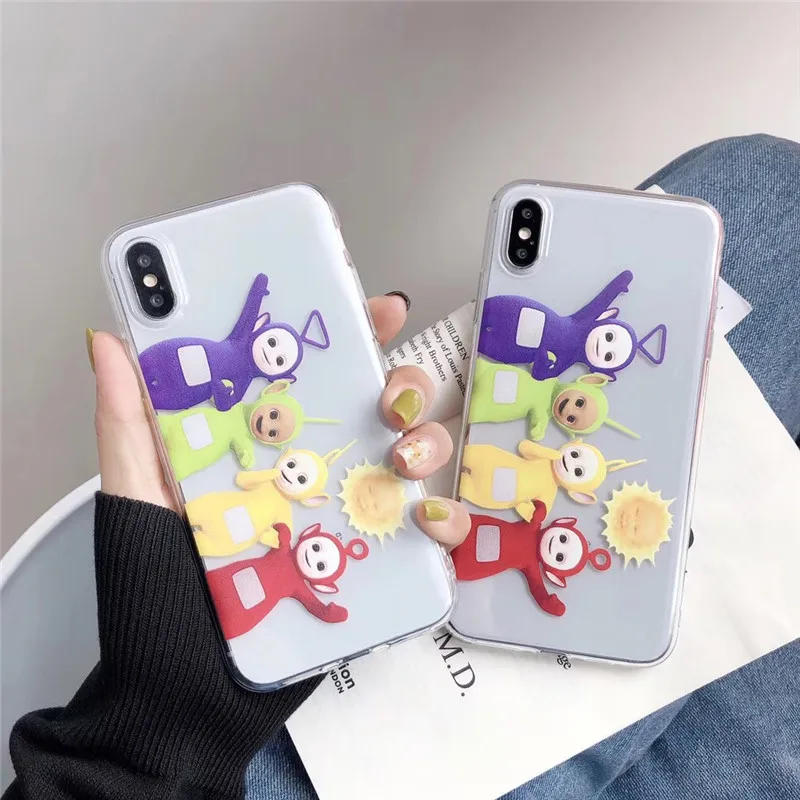 Популярный мультяшный милый чехол для телефона iphone X XR XS MAX 6 6S 7 8 plus модный