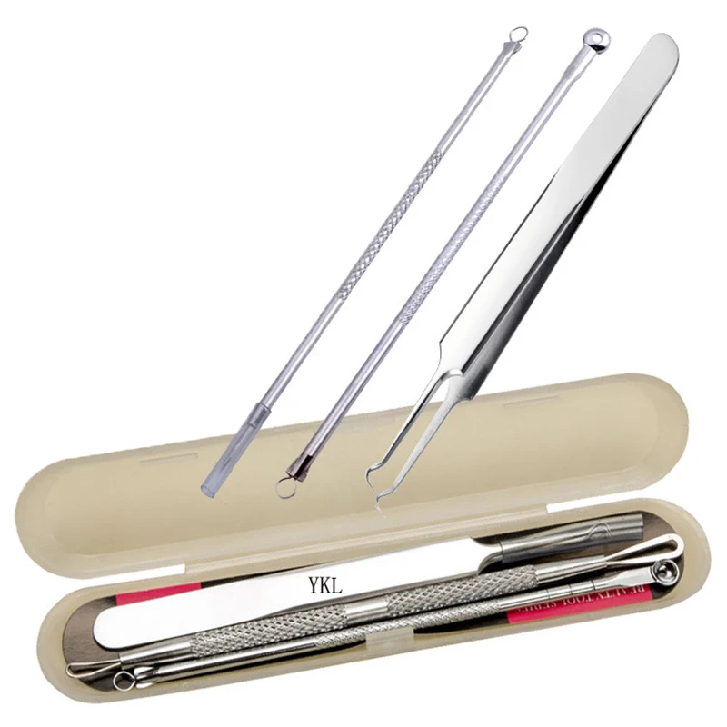 3 шт./компл. Нержавеющая сталь игла для удаления прыщей угрей комедонов лечения