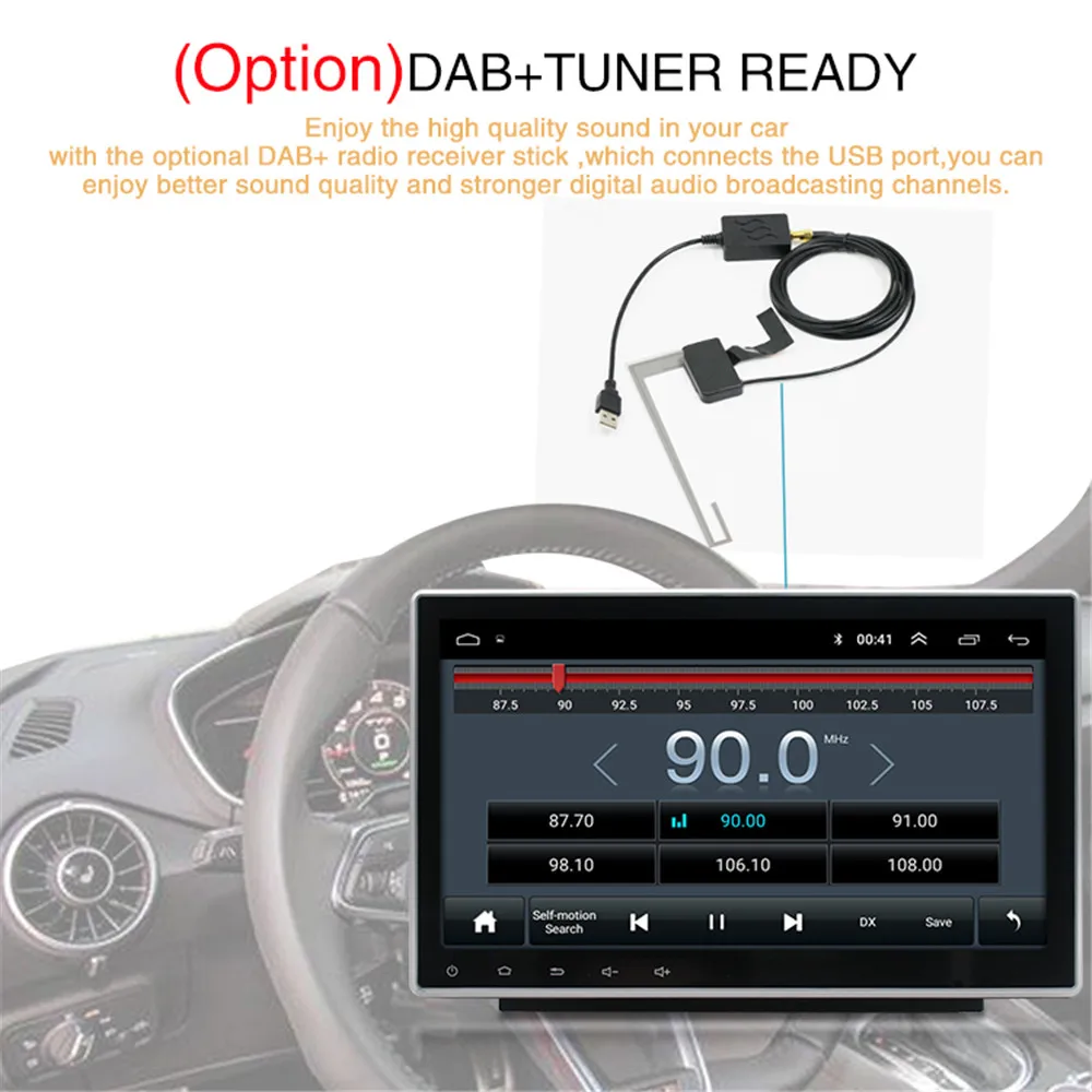 Автомагнитола на Android 9 1 универсальный мультимедийный видеопроигрыватель MP5 с