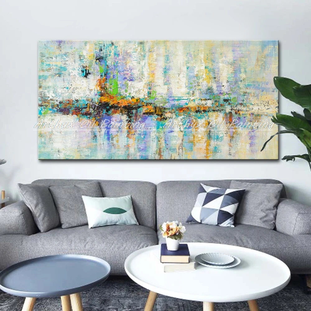 Arthyx 3D абстрактная Красочная картина маслом на холсте Современная