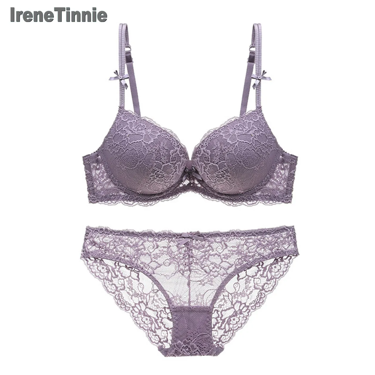 IRENE TINNIE женское пикантное тонкое кружевное белье с эффектом пуш ап на груди
