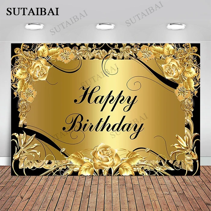 

Фон для фотосъемки с изображением золотых цветов для взрослых