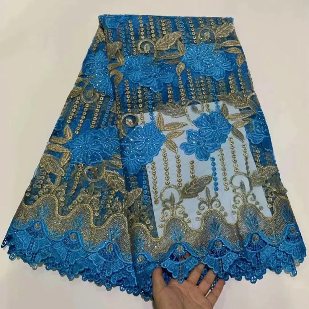 2019 новейшая африканская кружевная ткань с камнями нигерийская для свадьбы