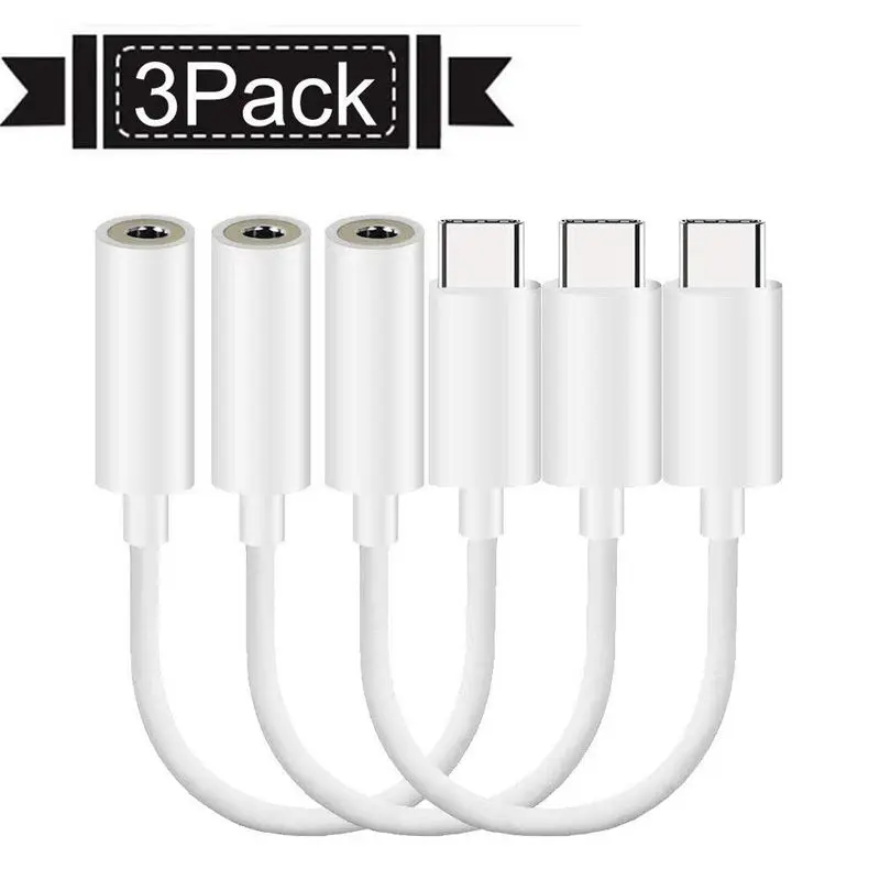 3 шт. Тип C до 5 мм разъем для наушников o адаптер переменного тока USB-C AUX микрофон